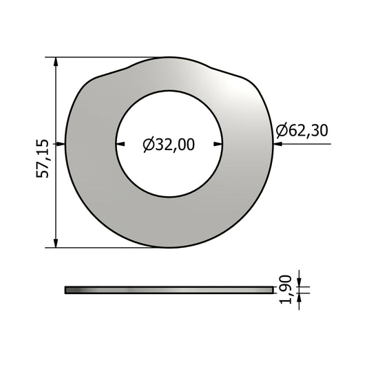 6647-ANELLO RASAMENTO OVALE 62
