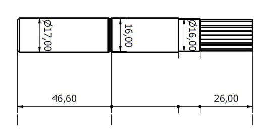 6863-ALBERO GEN 4 L=116.5