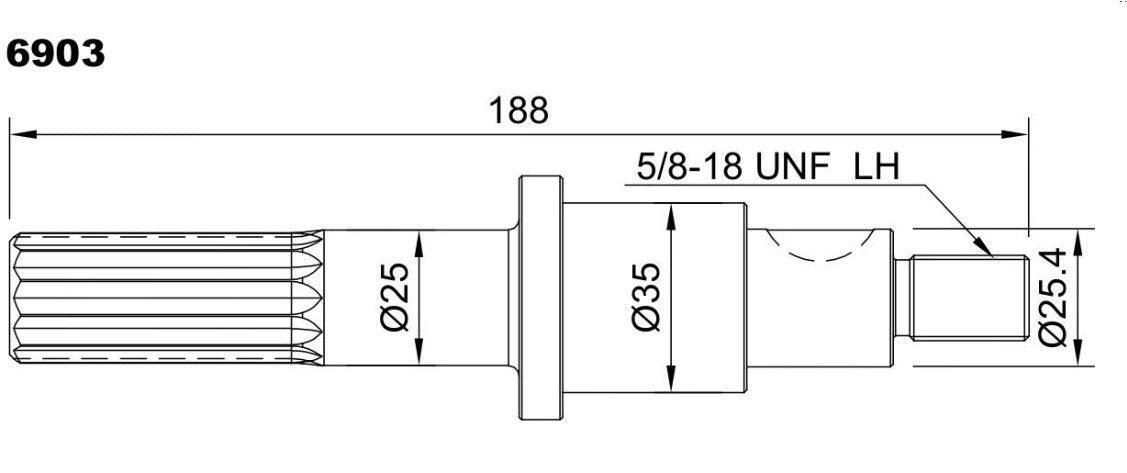 6903-ALBERO JB 10770-XXXX L=188