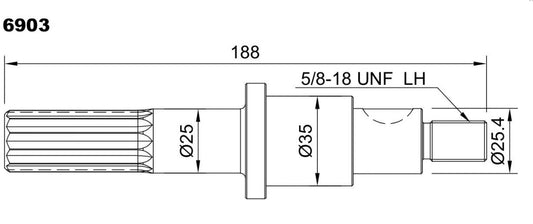 6903-ALBERO JB 10770-XXXX L=188