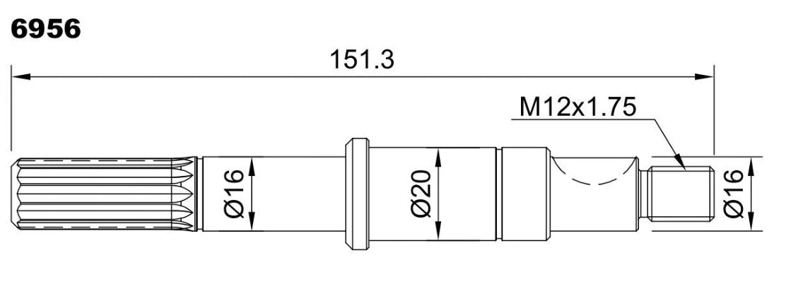 6956-ALBERO VMF7 L=151.3