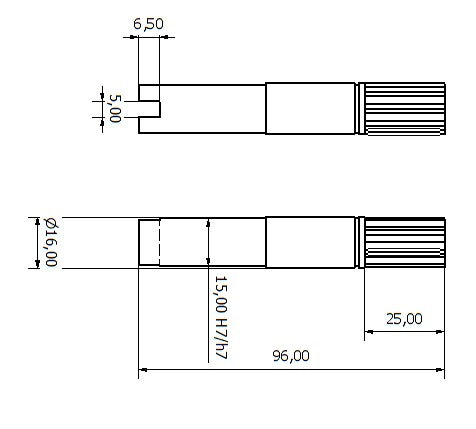 6999-ALBERO POMPA ST 341 L=96