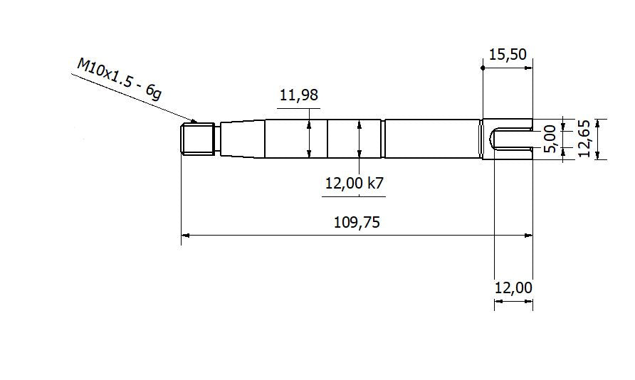 ST 423 PUMP SHAFT