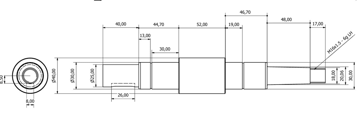 7322-ALBERO STEIMEL KZT 160 L=248