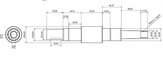 7322-ALBERO STEIMEL KZT 160 L=248