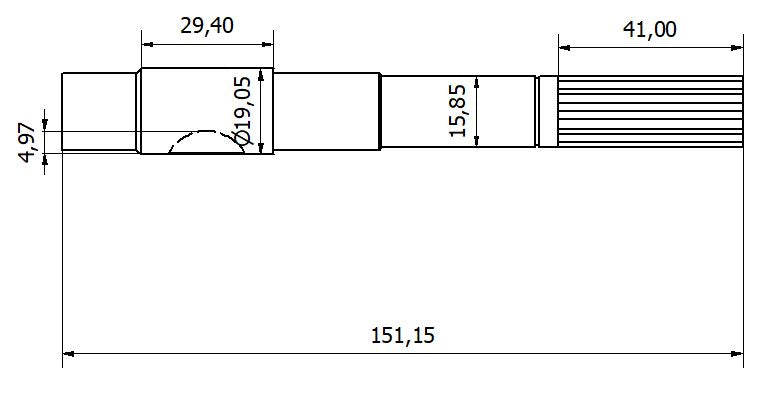 7392-ALBERO POMPA SAM 1 L=160