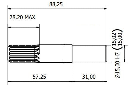 7403-ALBERO JB 3277 L=88.3