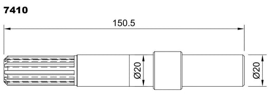 PUMP SHAFT SW25100
