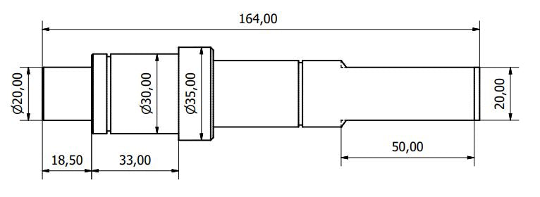 7434-ALBERO POMPA HYU L=164.2