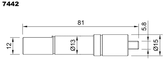 7442-ALBERO POMPA ST 402 L=81
