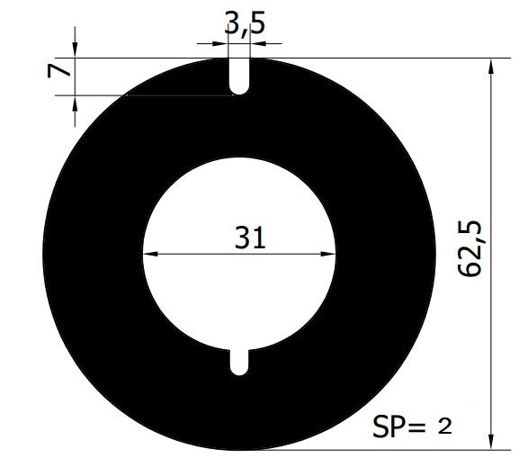 7533-ANELLO RAS. 62.5x31x2 INOX