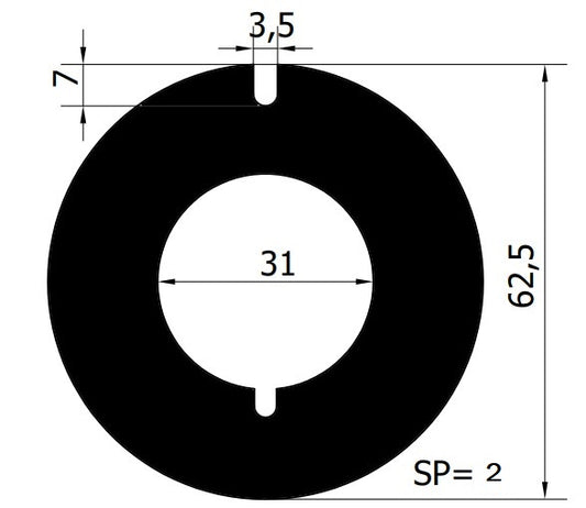 7533-ANELLO RAS. 62.5x31x2 INOX