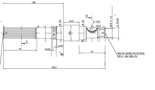 7560-ALBERO POMPA GEN 7 L=206.1