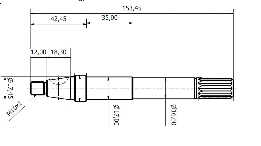 7683-ALBERO POMPA ST 189 L=153.5