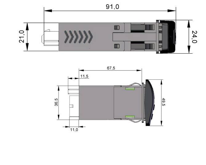 INT.ELETTR.CT41P 12-24V 1 TERGI