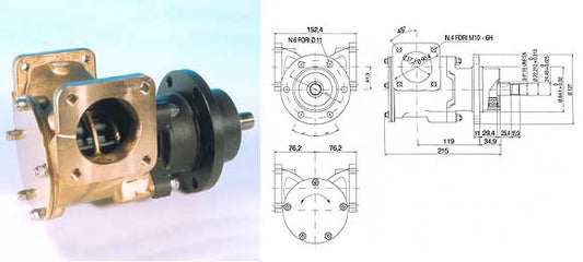 486-POMPA MFF57 PER MOTORE 1300V8