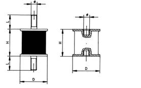 2140-SUPPORTO VV 25X25-M6-50IRHD